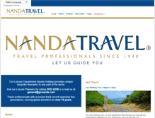 Tablet Screenshot of nandatravel.com